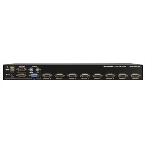 Multiplexor Tripp Lite KVM USB/PS2 8 Puertos 1U Rack con Menú en Pantalla