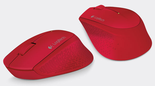 Mouse Óptico Logitech M280 Inalámbrico Color Rojo