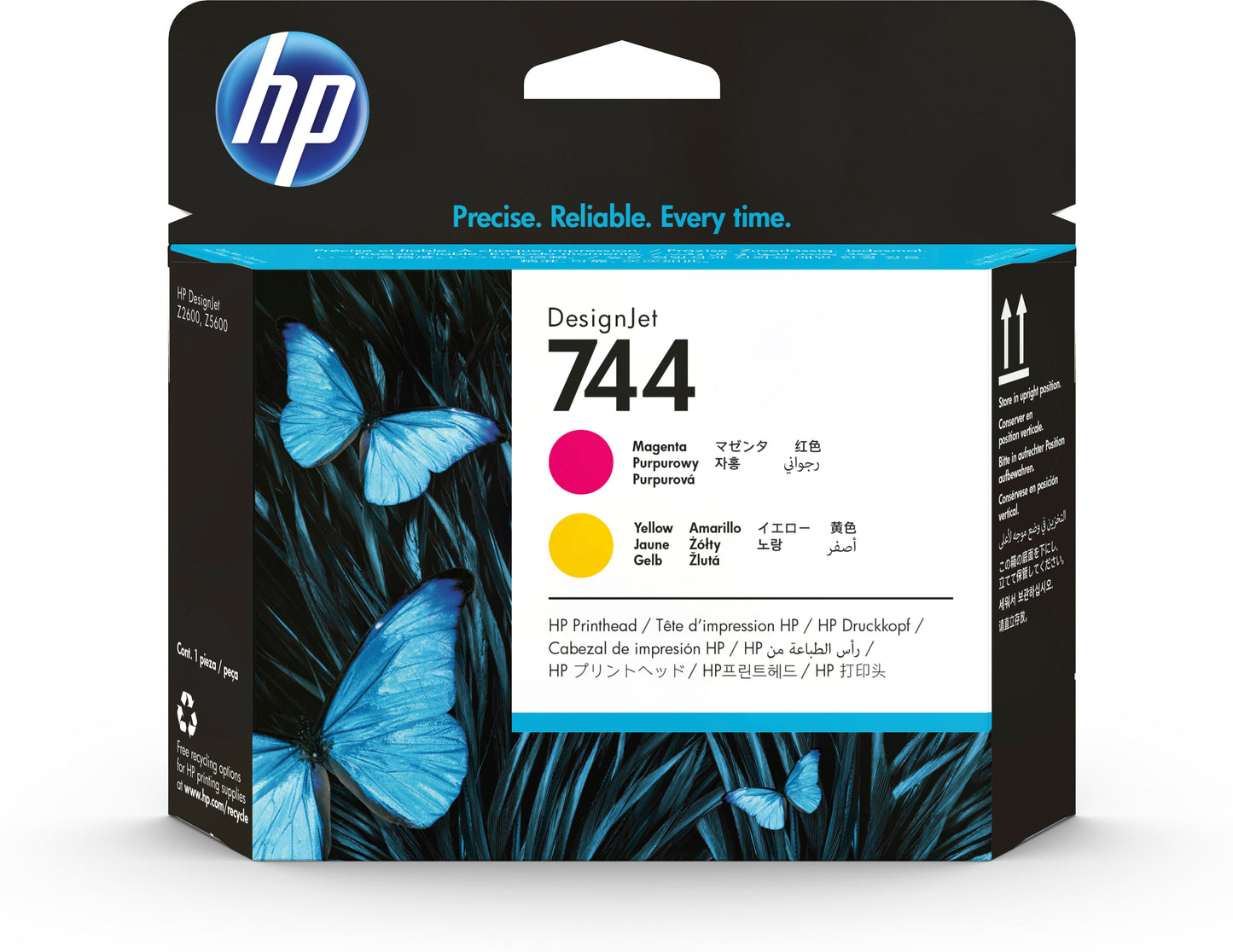 Cabezal hp lf 744 designjet magenta/amarillo