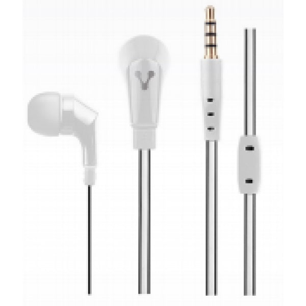 Audífonos Alámbricos Vorago EP-103 Manos Libres 3.5mm Color Blanco