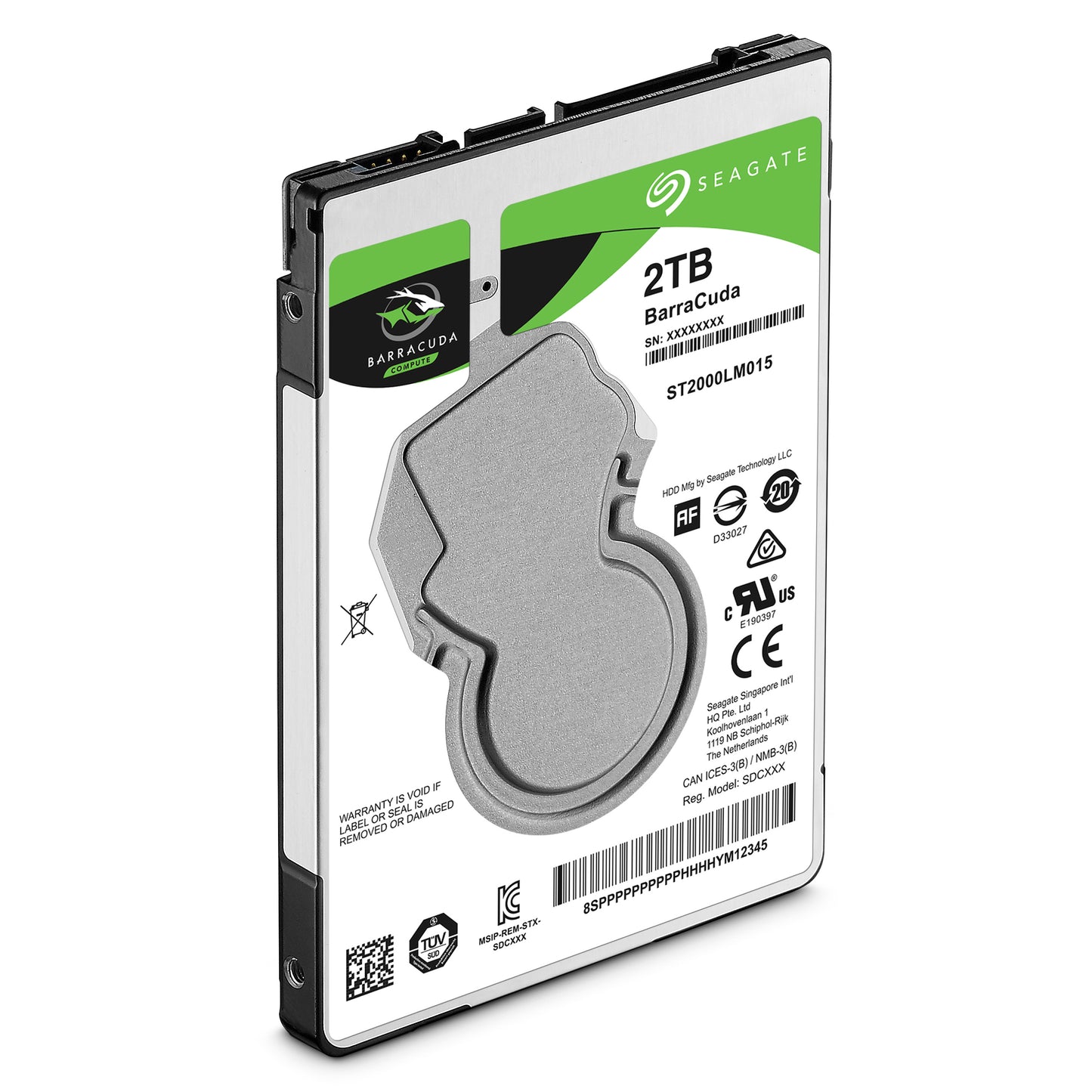 Disco duro Seagate Barracuda 2 TB SATA 6Gbs 2.5" 128MB 5400RPM
