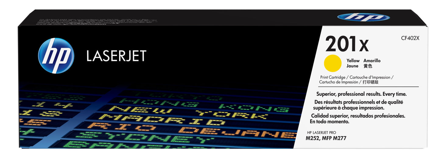 Toner hp 201x amarillo alta capacidad