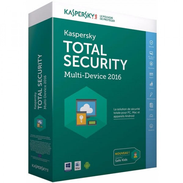 Total Security Kaspersky 3 Usuarios 1 Año