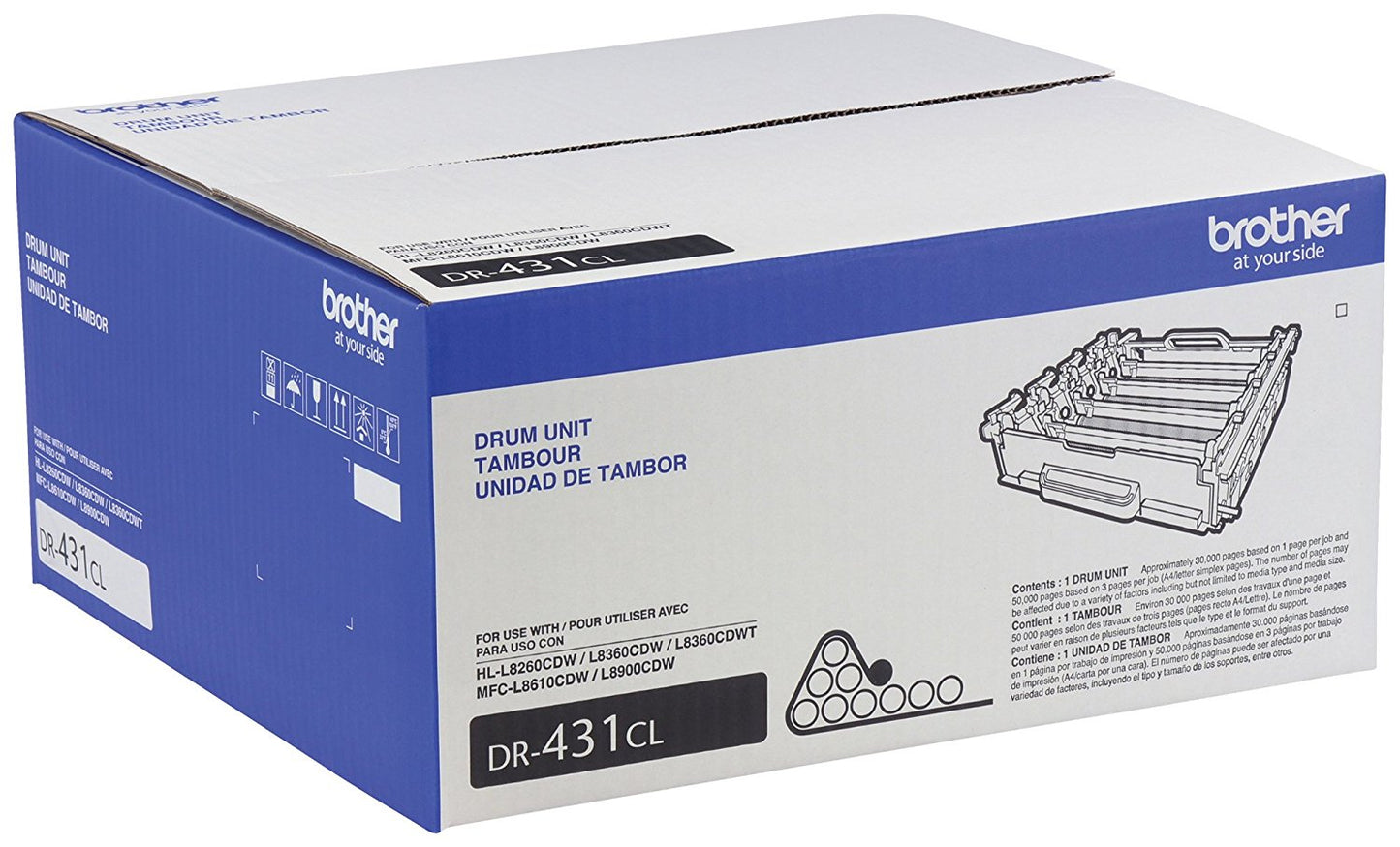 Unidad de Tambor Brother DR40CL | Color | Rendimiento 30,000 Pág. | Para MFC-L8900CDW
