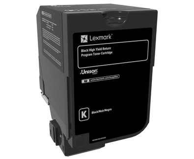 Tóner Lexmark Alto Rendimiento Programa Retorno CS725de Color Negro