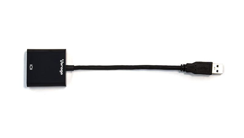 Convertidor Vorago ADP-200 USB 3.0 a VGA FHD Color Negro