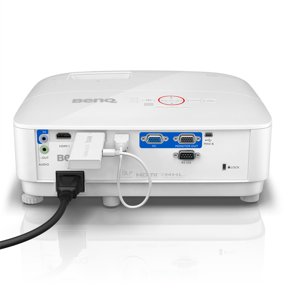 Proyector BenQ 3000 Lumenes Full HD (1080P) Color Blanco DLP Cont