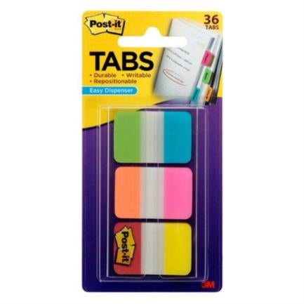 Banderitas 3M Adhesivas Rígidas Colores Brillantes 5cmx3.8cm C/36 Tabs