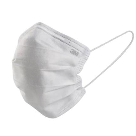 Mascarilla 3M Desechable 3 Capas Color Blanco Caja C/50 Pzas