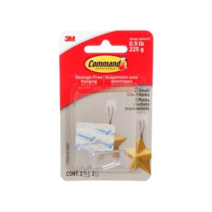 Gancho 3M Básico Command 2 Transparente