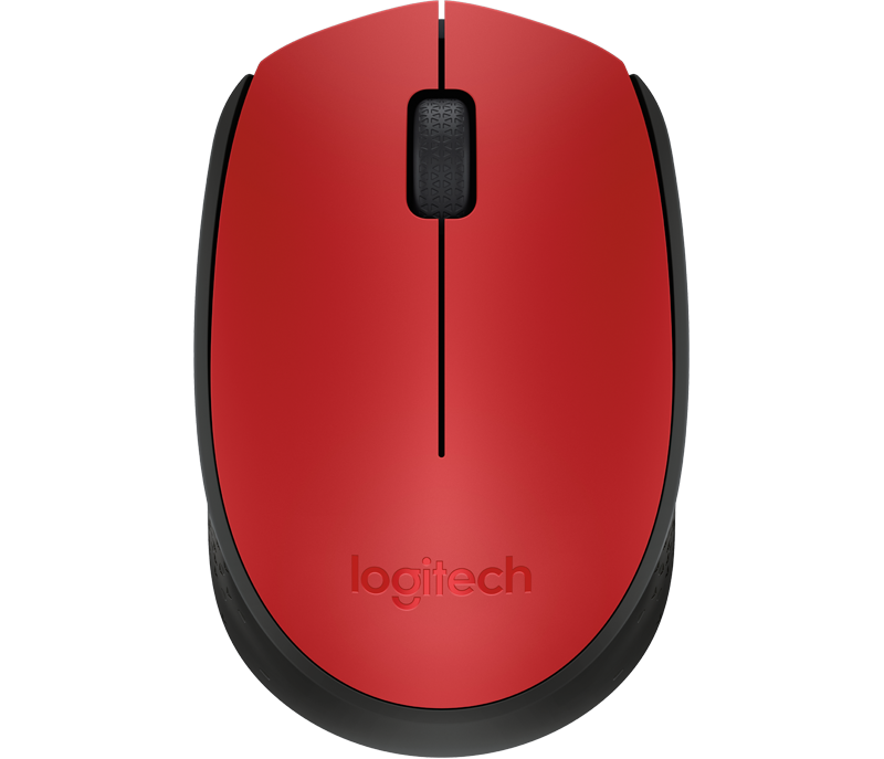 Mouse Logitech M170 Inalámbrico Plug and Play USB Color Rojo