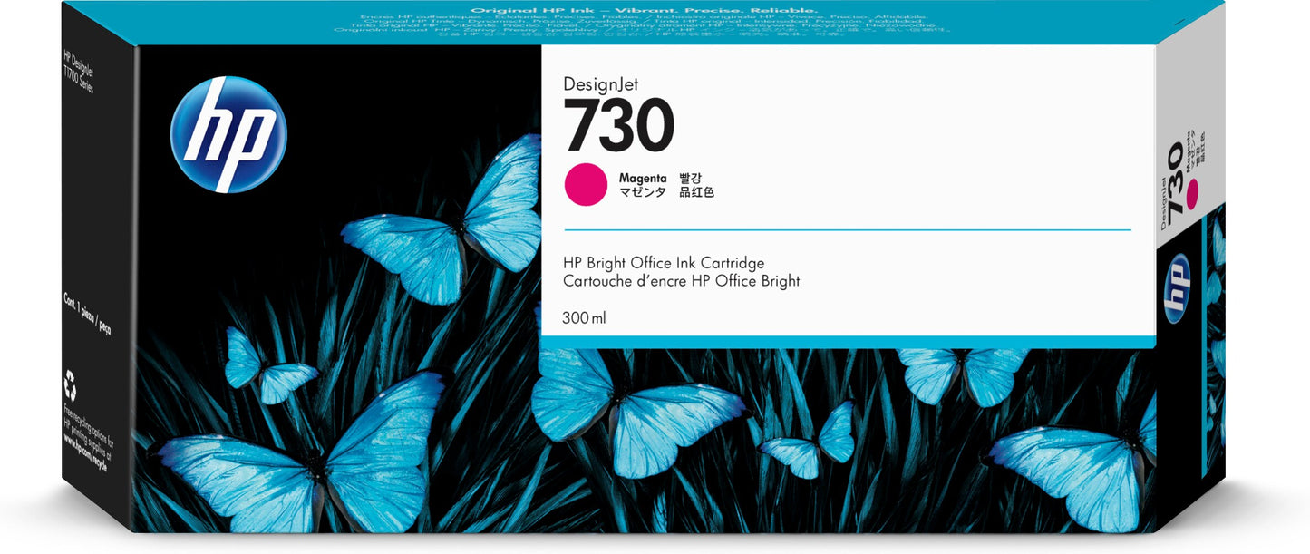 Tinta HP DesignJet 730 300ml Color Magenta
