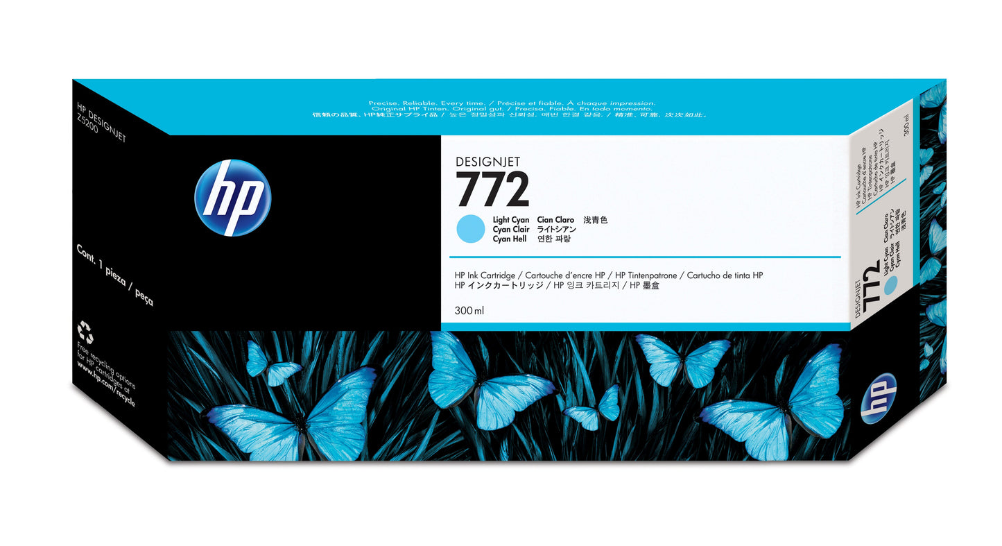 Tinta hp lf 772 cyan light designjet z5200 300ml