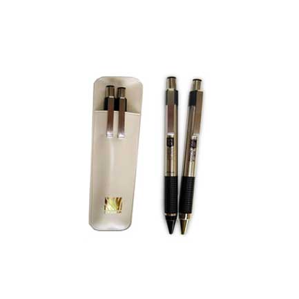 Juego boligrafo lapicero zebra 5000 metallico negro c/2piezas