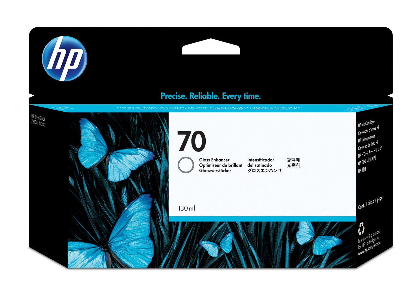 Tinta hp lf 70 gloss designjet z3100 130ml