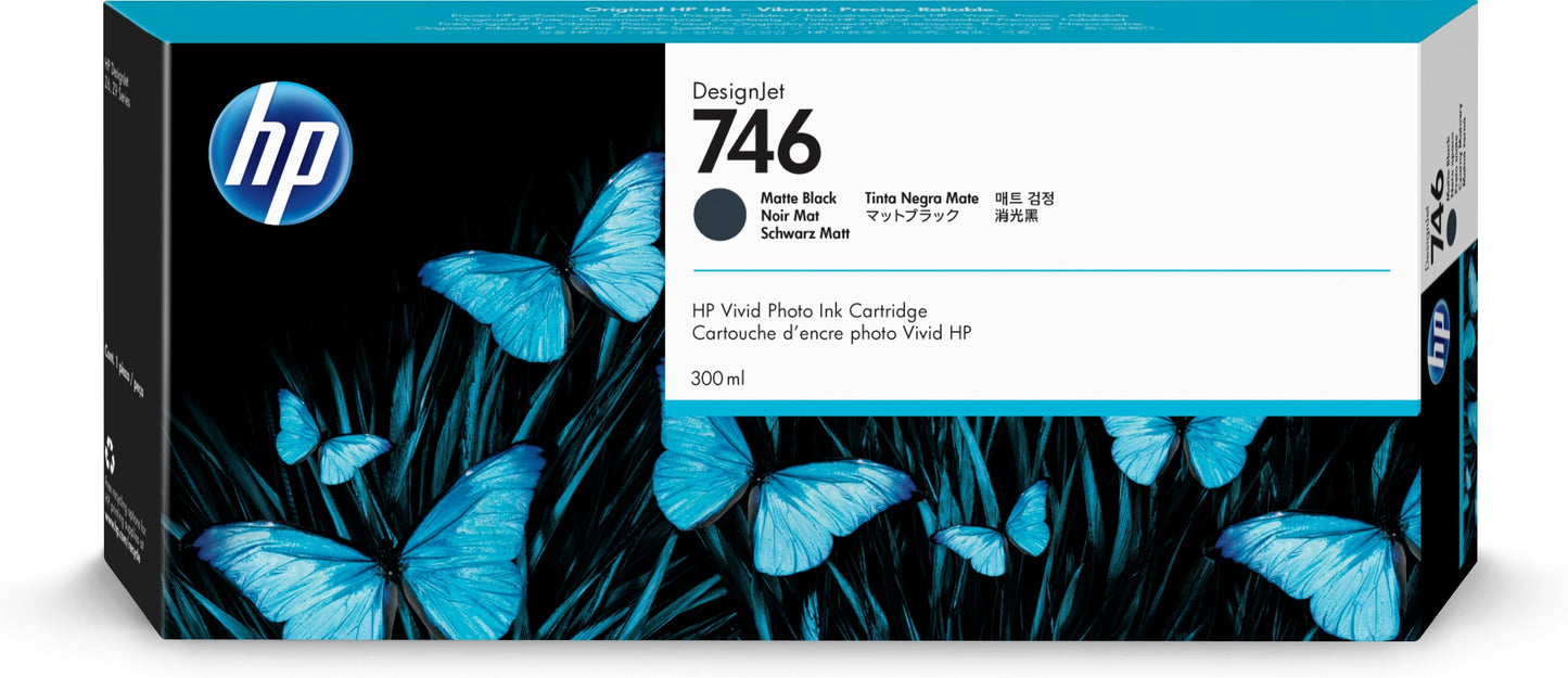 Tinta hp lf 746 negro mate 300 ml