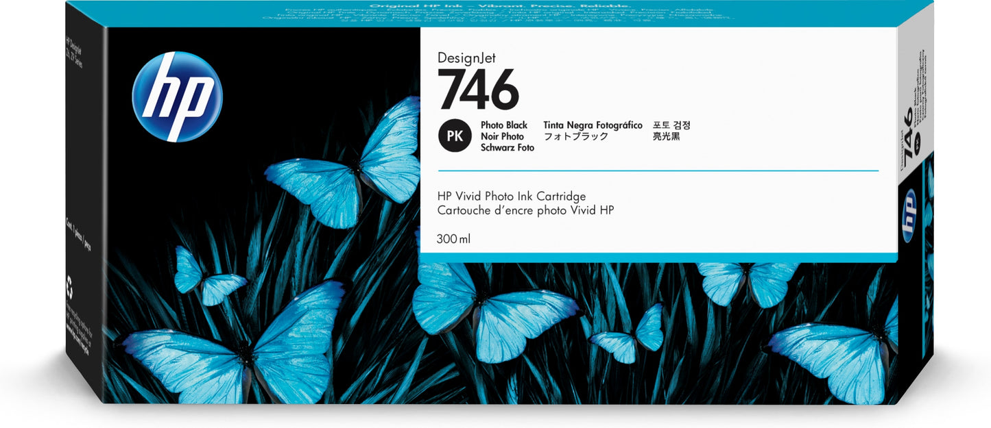 Tinta hp lf 746 negro foto 300 ml