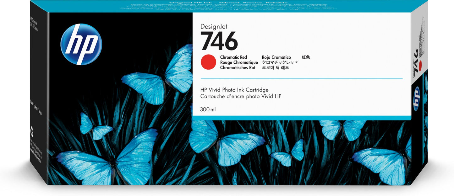 Tinta hp lf 746 rojo cromatico 300 ml