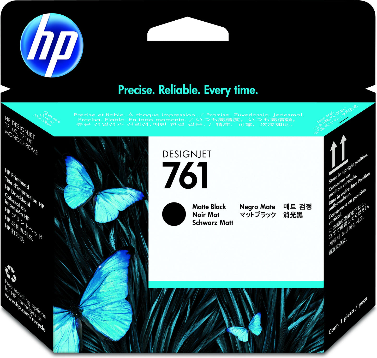 Cabezal hp lf 761 negro mate/negro mate t7100 400ml