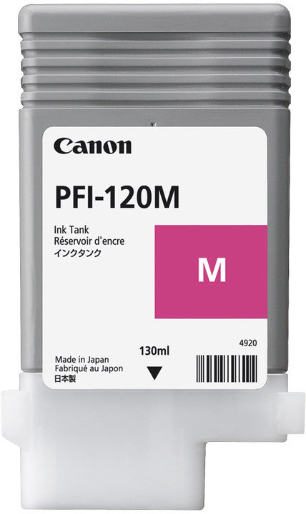Tinta Canon PFI-120M 130ml Color Magenta