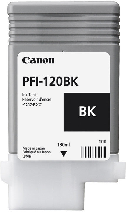 Tinta Canon PFI-120 BK 130ml Color Negro