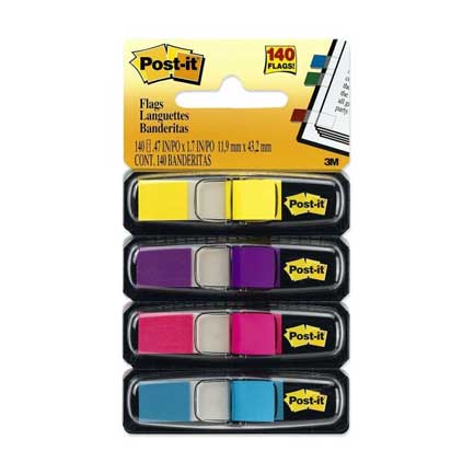 Mini Banderitas 3M Post It 4 Colores Ultra C/35 Pqte C/6 Bl