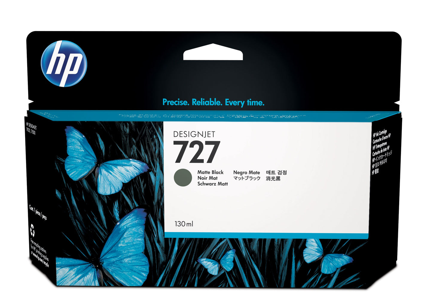 Tinta hp lf negro mate designjet 727 130ml