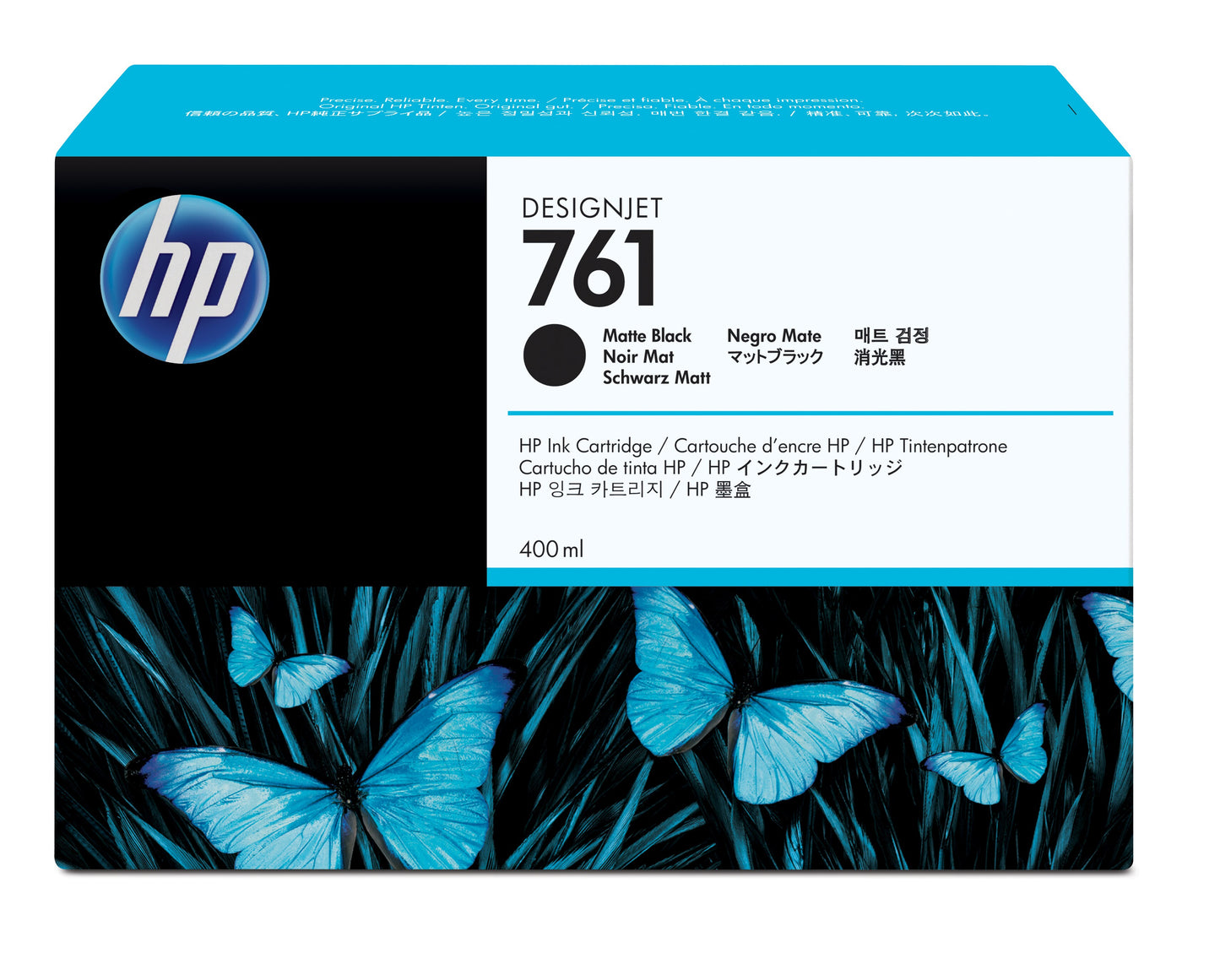Tinta hp lf 761 negro mate t7100 designjet 400ml
