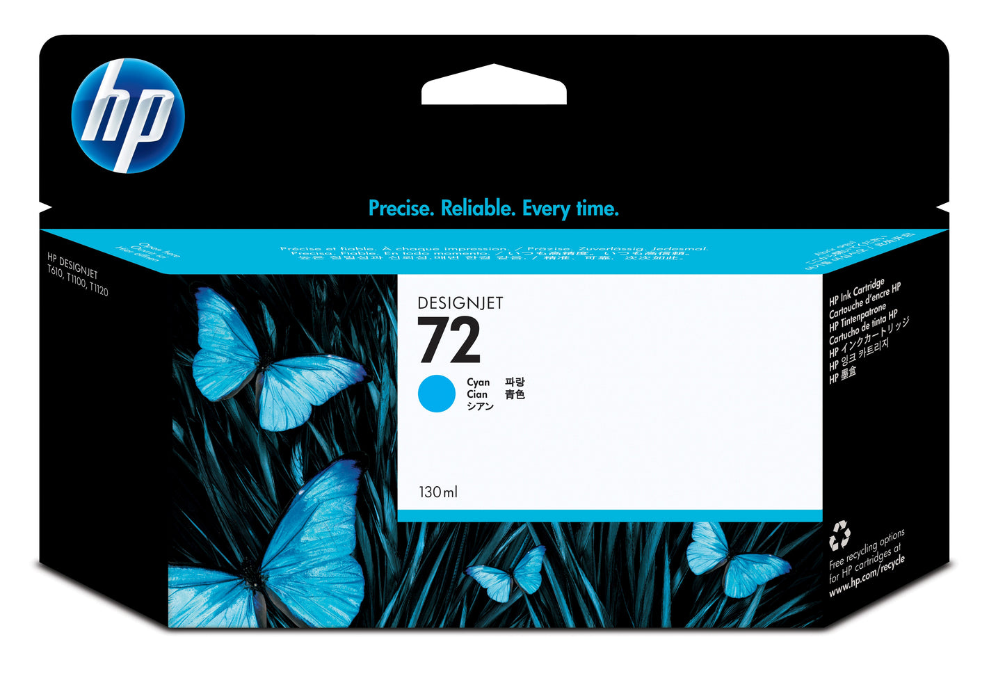 Tinta hp lf 72 cyan 130ml ink