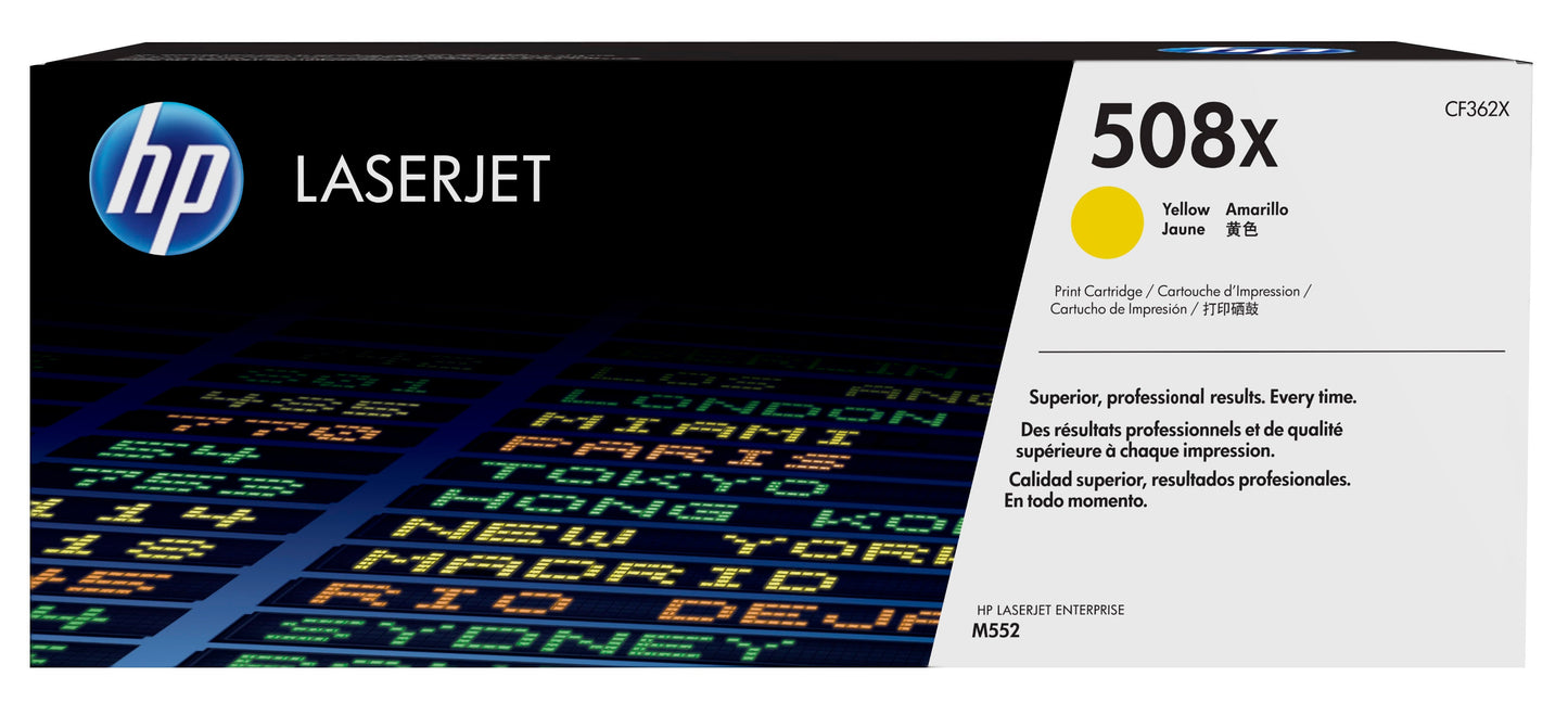 Toner hp 508x amarillo alta capacidad