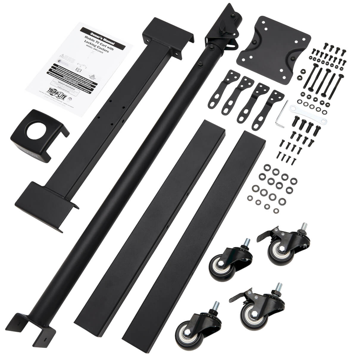 Soporte Móvil Tripp Lite Altura Ajustable TVs/Monitores de 13" a 42" Ruedas con Freno Color Negro