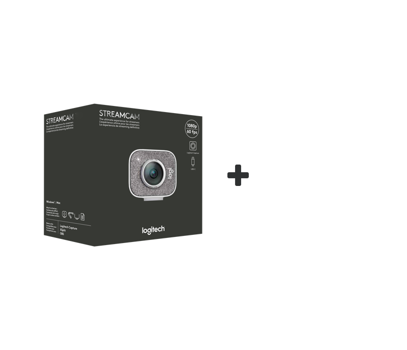 Cámara Logitech StreamCam Plus Full HD 1080p USB-C Color Negro
