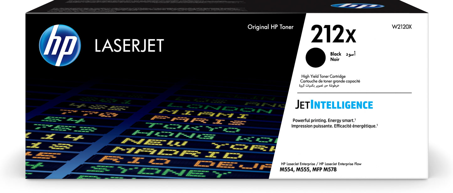 Tóner HP Original LaserJet 212X Alto Rendimiento Color Negro