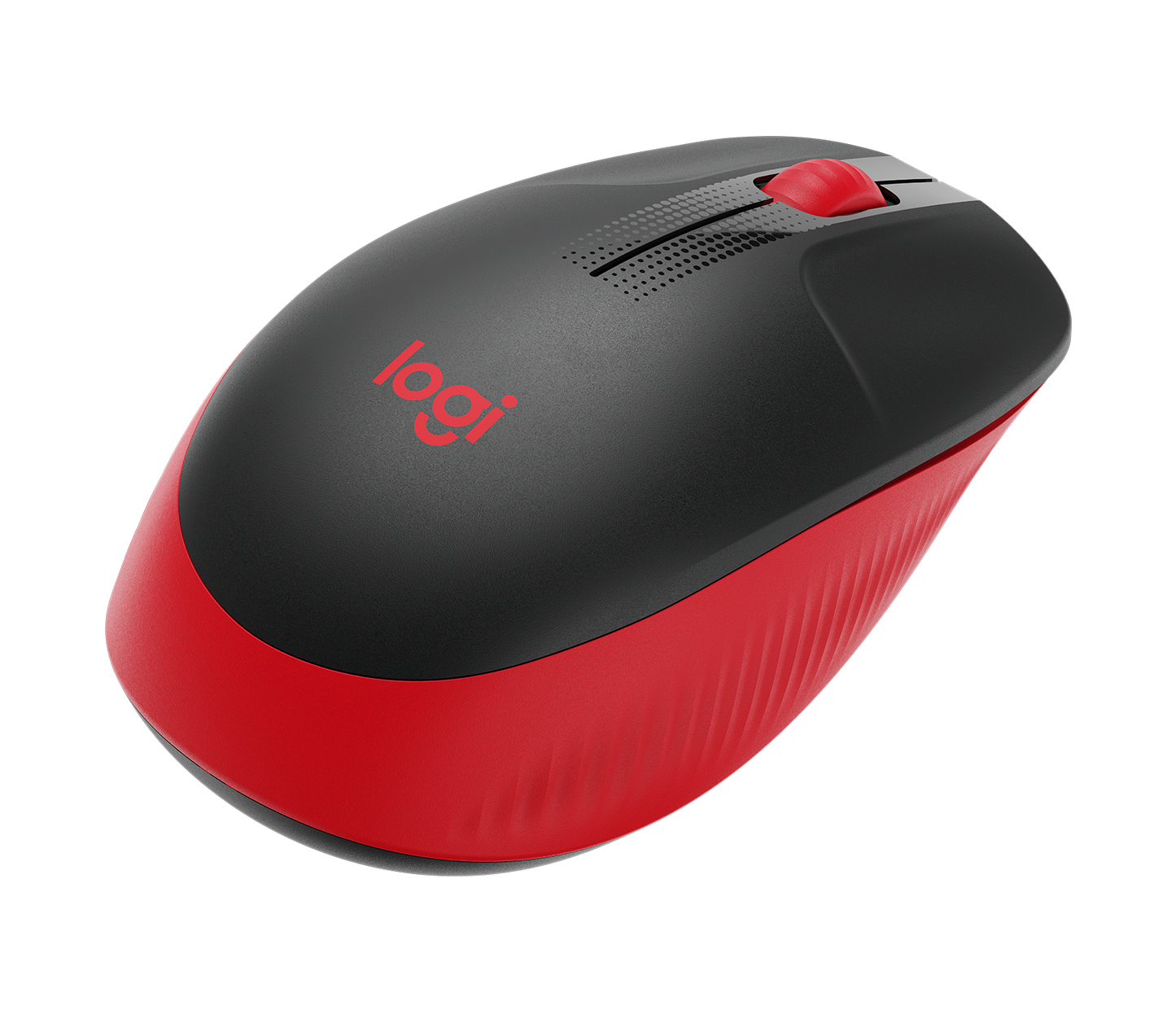 Mouse Logitech M190 Full Size Inalámbrico 1000 dpi USB Color Rojo