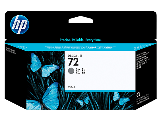 Tinta hp lf 72 gris 130ml ink
