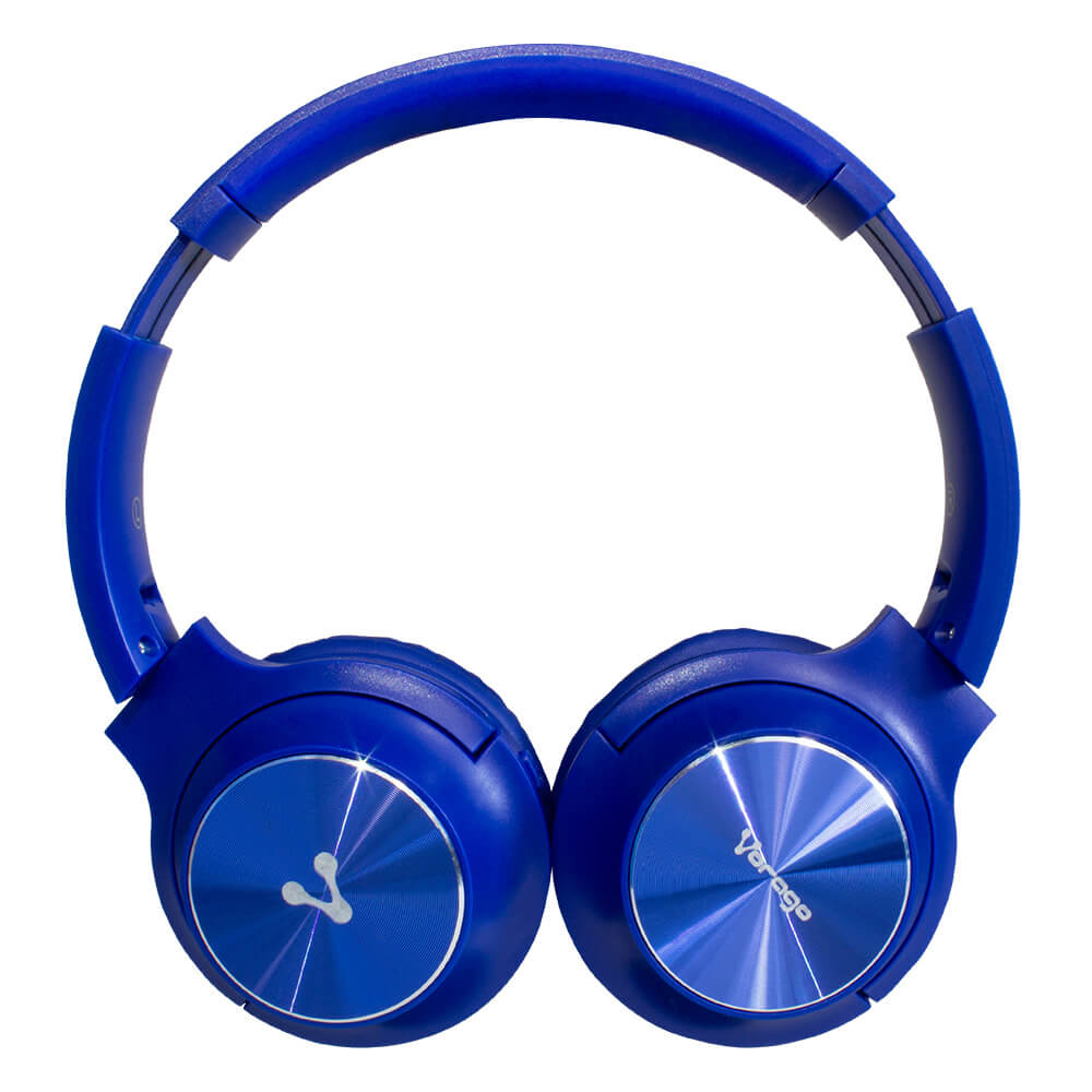 Diadema Vorago HPB-200 Bluetooth FM-MSD Plegable Color Azul