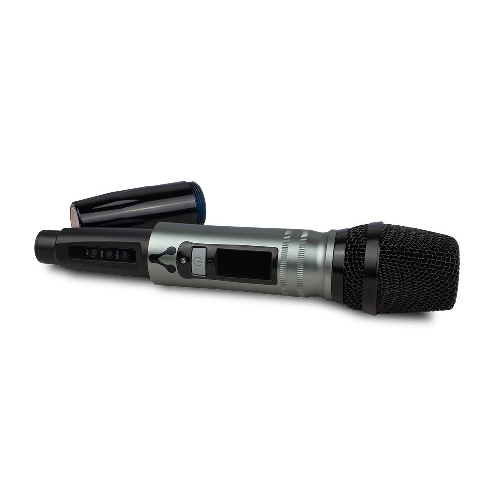 Bocina Vorago Karaoke KSP-450 Bluetooth Micrófono Inalámbrico Color Negro