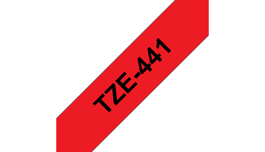 Cinta Brother Tz-441 Negro/Rojo 18mm Pt300/310b/330/530