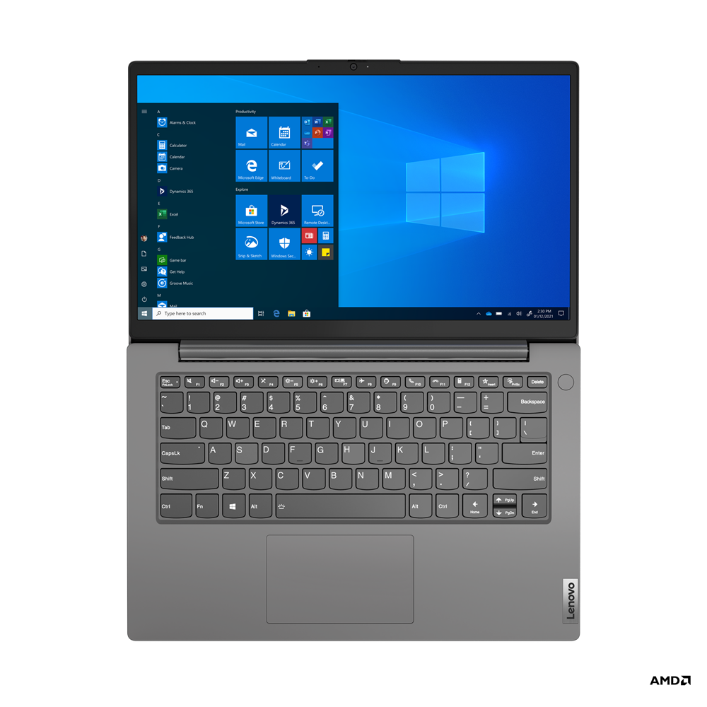 Laptop Lenovo V14 G2 ALC 14" AMD R5 5500U Disco duro 256 GB SSD Ram 8 GB Windows 11 Pro Color Gris