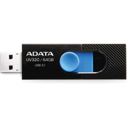 Memoria USB Adata Flash UV320 64GB 3.1 Color Negro-Azul