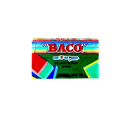 Plastilina baco marqueta 180gr verde obscuro no.62