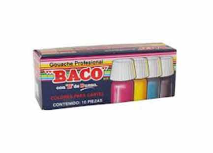 Pintura baco p/cartel 20ml cafe #57-a pqte/10
