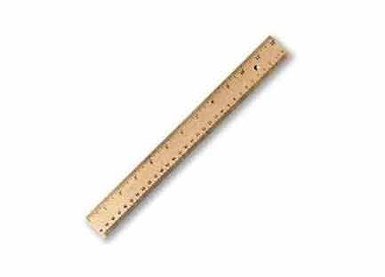 Regla madera baco 30cms c/25