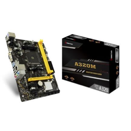 Tarjeta Madre BIOSTAR A320MH DDR4 HDMI VGA PCIe SOC AM4 A-Series Ryzen