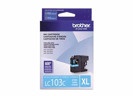 Tinta brother lc103c cyan 600 pag