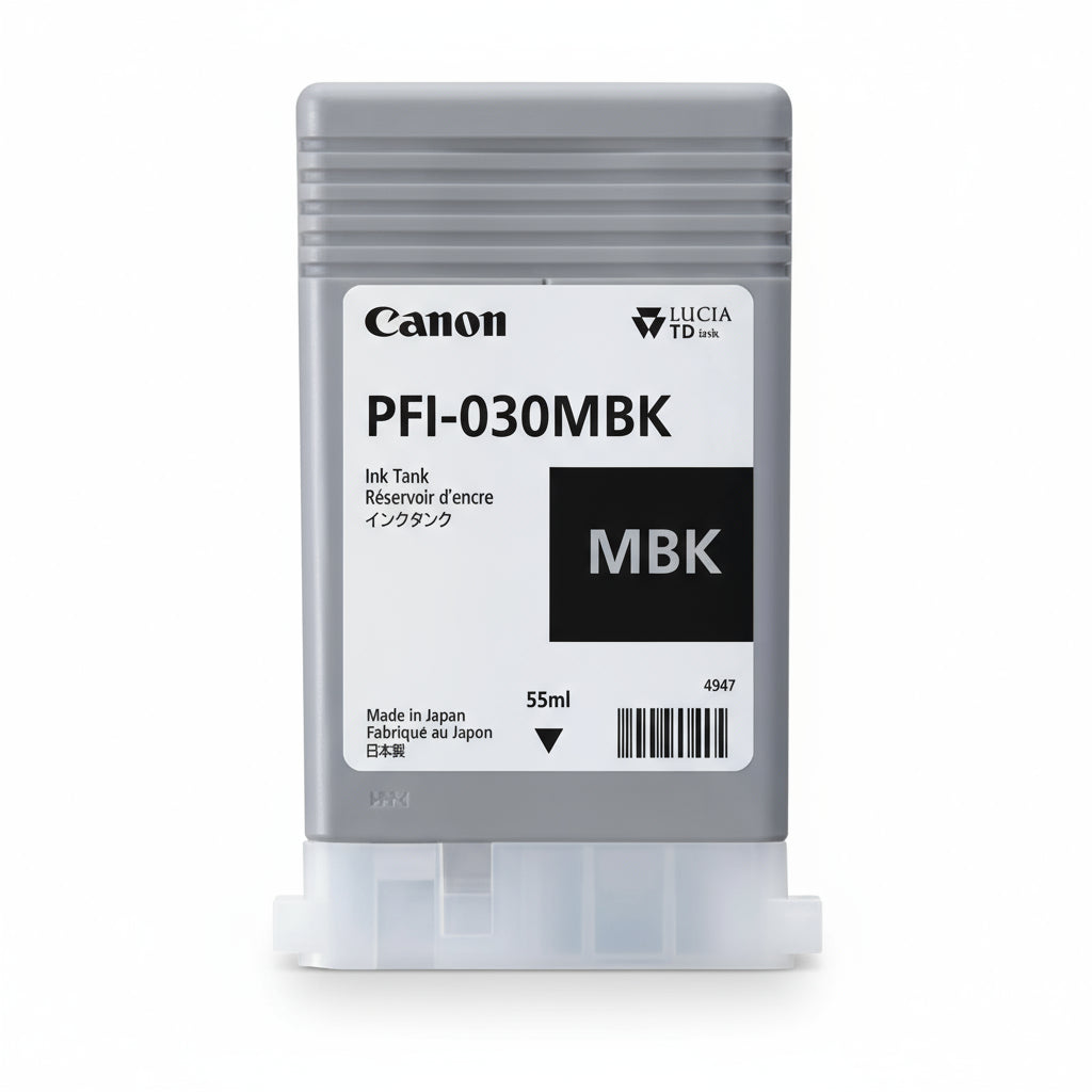 Tinta Canon PFI-030 Color Negro Mate