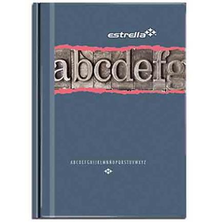 Libro estrella 1/8 francesa raya con indice 96 hojas
