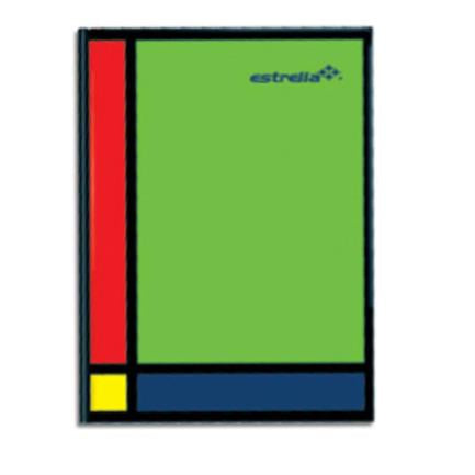 Libreta estrella 1/4 forma francesa raya 96 hojas