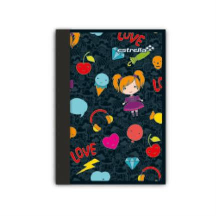 Libreta estrella notas 1/8 #5 raya 100 hojas