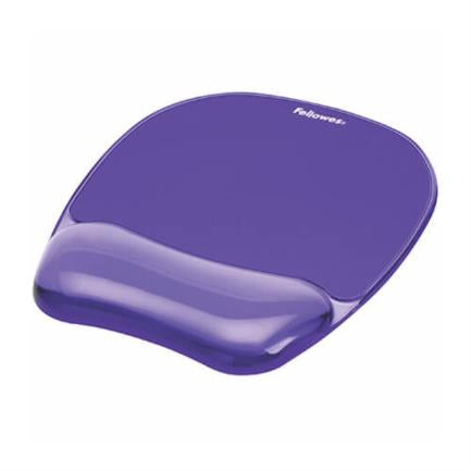 Mouse Pad Fellowes con Reposa Muñecas Violeta de Gel Crystal
